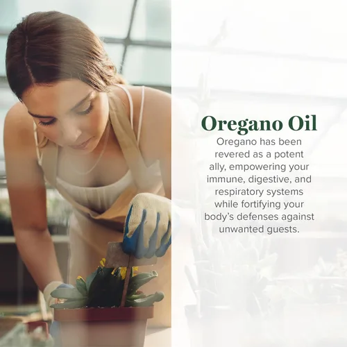 Vista 2 de Global Healing Center - Cápsulas de aceite de orégano con ingredientes orgánicos y extracto de pimienta de cayena, cápsulas de orégano para apoyo