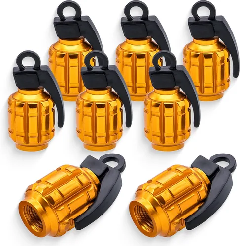 Vista 26 de 4 tapas de vástago de válvula de neumático estilo piscina 8 bolas, cubiertas universales de núcleo de cobre a prueba de polvo para automóviles, SUV