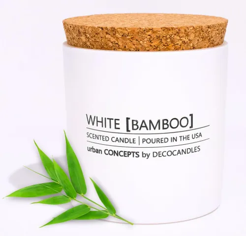Vista 3 de Conceptos Urbanos de DECOCANDLES - Manzana Canela - Vela de soya altamente perfumada - Larga duración - vertida a mano en Estados Unidos (6 Oz.)