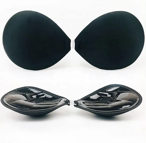 Vista 7 de LITTLEMISSY Women Adhesive Plus Clear Strap Sticky Invisible Bra for Push Up with Detachable Strap &Silicone Nipple Cover