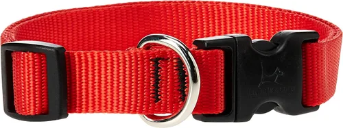 Vista 12 de Collar para perros, ajustable para perros pequeños a grandes. 3/4 de pulgada. De LupinePet, Negro