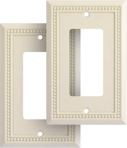 Vista 58 de Henne Bery Sunken Pearls - placa decorativa de pared, placa decorativa de pared, tapa de salida de la placa del interruptor, aleación de zinc sólida