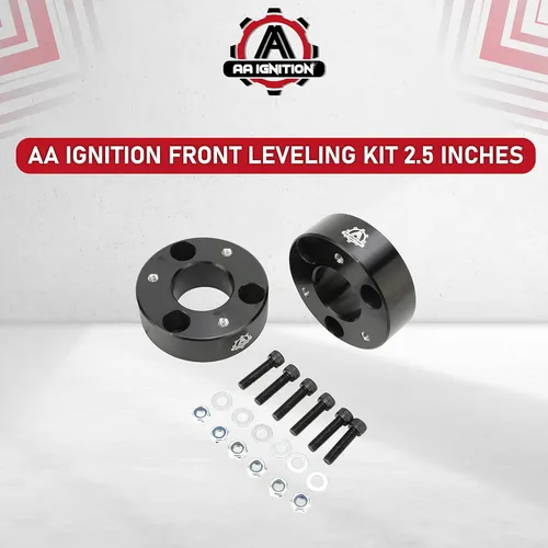 Vista 5 de Kit de elevación de nivelación delantera de 2.5 pulgadas - Compatible con Dodge Ram 1500-2006-2018, 4WD, 2WD Pickup - Espaciadores de puntal