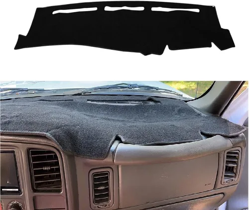Vista 8 de KEDAKEJI Cubierta del Tablero Alfombrilla Tapete Compatible con Dodge Ram 1500 2500 3500 de 1998 1999 2000 2001 (Negro)