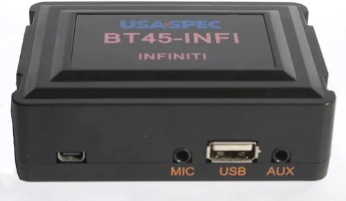 BT45-INFI Kit de entrada de teléfono Bluetooth, música y AUX para determinados modelos Infiniti Nissan 2003-2012, negro, pequeño