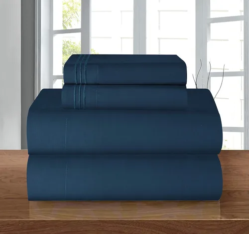 Vista 40 de Elegant Comfort - Juego de sábanas de microfibra de 1500 hilos de calidad hotelera prémium de 4 piezas - Resistente a arrugas, sábana bajera