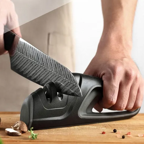 Vista 3 de BioNyt Professional Knife Sharpening Rods to Sharpen Your Knives, Handheld Manual Knife Sharpeners for Kitchen Knives, Scissor Sharpener sharpener
