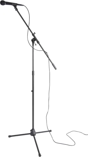 Vista 3 de On-Stage MS7701B - Soporte de micrófono trípode y M-Audio SP-2 - Pedal de sostenimiento universal con acción estilo piano para teclados MIDI, pianos
