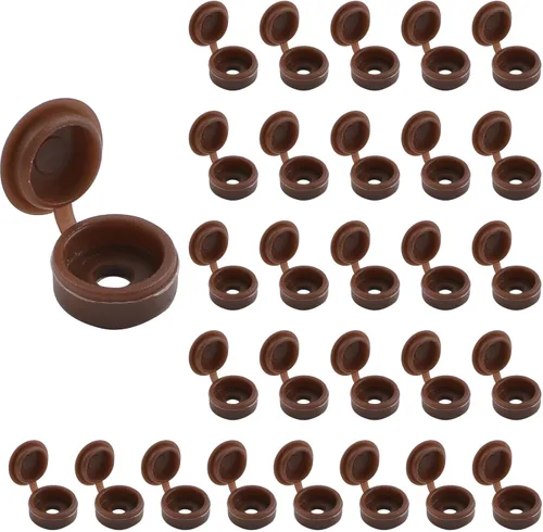 Vista 7 de INCREWAY 100 tapas de plástico para tornillos y arandelas plegables M3, cubiertas decorativas (negro)