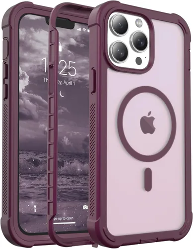 Vista 145 de jaroco - Funda magnética compatible con MagSafe para iPhone 11 de 6.1 pulgadas; protección de grado militar contra caídas, de doble capa, Blanco