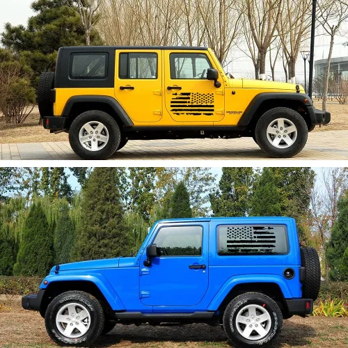 Vista 3 de 60 cm Calcomanía de bandera desgastada de EE. UU. Adhesivo de vinilo para tapa de camioneta, calcomanías de bandera de EE. UU. para cofre