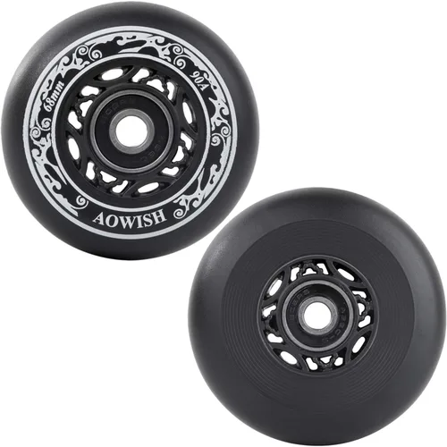 Vista 2 de Ruedas Ripstik de 2.677 in de 2.677 in, ruedas Ripstick 90a, ruedas de repuesto de 2 ruedas con rodamientos ABEC-9 para mini Ripstik/Carving