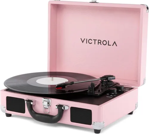 Vista 13 de Victrola Reproductor de discos de maleta - Bluetooth, altavoces integrados
