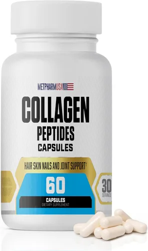 Colágeno Peptides Capsu; ES, 1000 mg, piel del cabello, uñas y soporte articular, 30 porciones