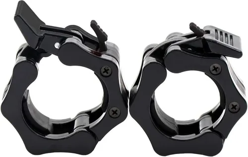 Vista 19 de Abrazaderas para Barra de 2 pulgadas, Collares de Ejercicio de Servicio Pesado de 2" Liberación Rápida Par de Bloqueo Pro Olímpico Barra