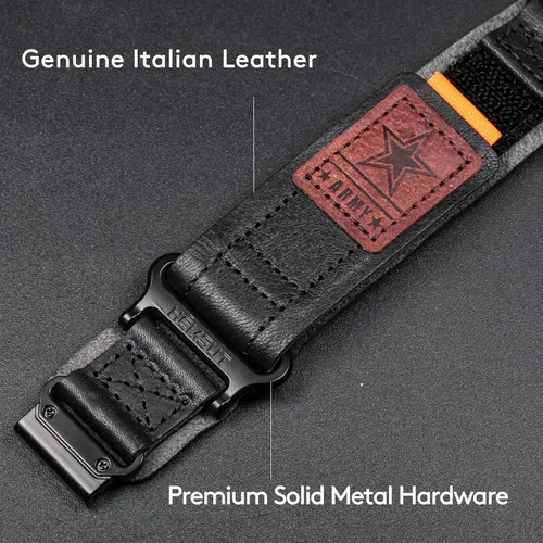 Vista 6 de Compatible con la Correa de Reloj Garmin, Correa Deportiva de Nylon Super Resistente con Diseño de Bucle Tejido, Banda de Reemplazo Dura