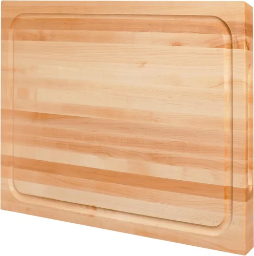 Vista 11 de CONSDAN Tabla de cortar de nogal para cocina, madera dura cultivada en EE.UU., 20 x 15 pulgadas, con asa interior invisible, preacabada con aceite