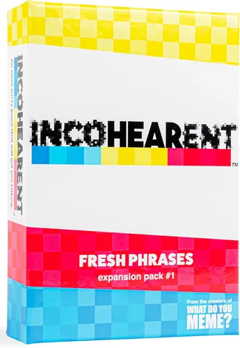 WHAT DO YOU MEME? Paquete de expansión Incohearent Fresh Phrases - Diseñado para ser añadido al juego básico de Incohearent