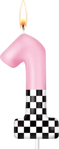 Vista 17 de MTLEE Vela con Número de Cumpleaños de Coche de Carreras Decoración de Pastel con Temática de Coche de Carreras Suministros de Cumpleaños