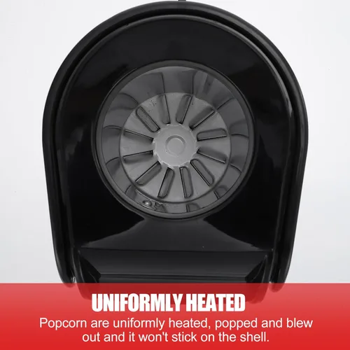 Vista 3 de 110v Small Automatic Popcorn Maker for Home Use White Abs Hot Air Popcorn Machine with US Plug Compact Snack Popper Suitable for Movie Nights and