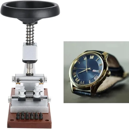 Vista 5 de ZJchao Herramienta de extracción de espalda de reloj, 5700 reloj de prensa de reloj, tornillo de apertura de espalda, abridor de reloj de banco
