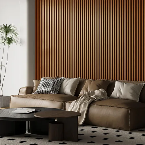 Vista 11 de Art3d - 2 piezas de panel acústico de listones, de 104 x 15.75 pulgadas para pared y techo, panel 3D acanalado absorbente de sonido con acabado