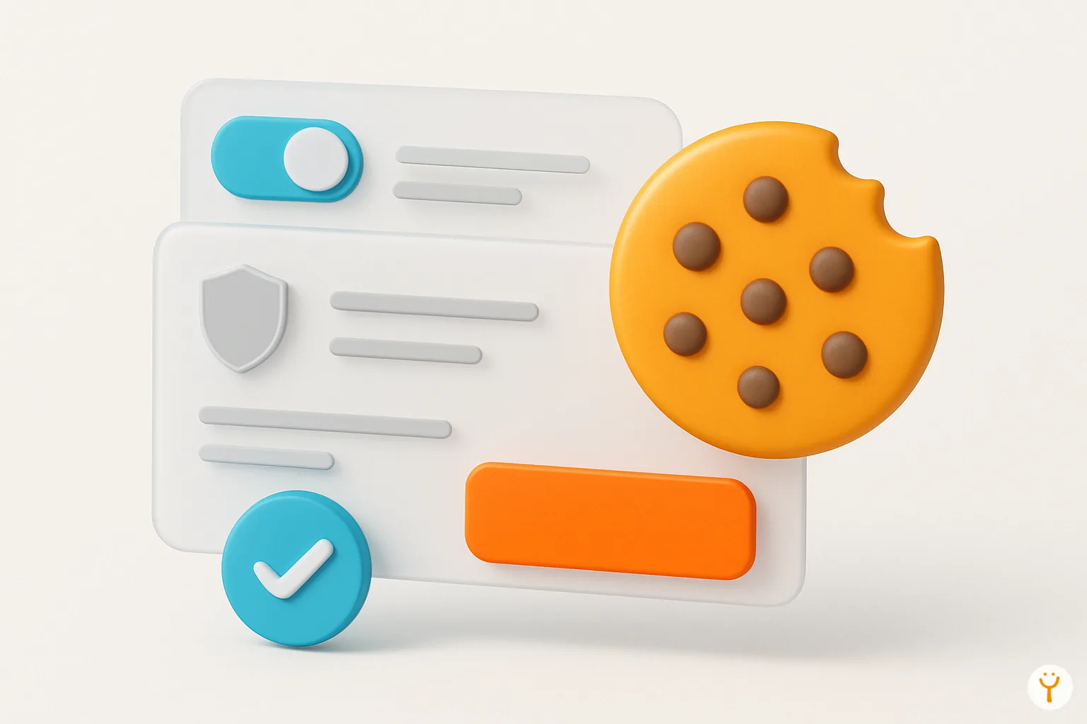 Ilustración de privacidad y configuración de cookies en Yaxa